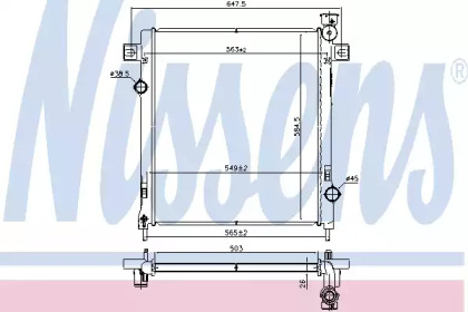 Теплообменник NISSENS 61035