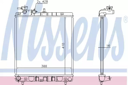 Теплообменник NISSENS 675006