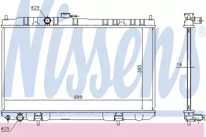 Теплообменник NISSENS 68751