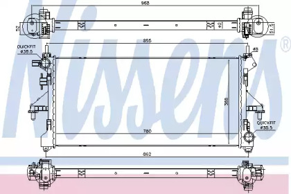 Теплообменник NISSENS 63567