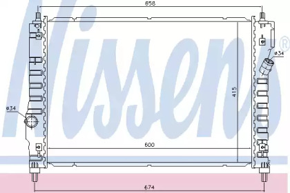 Теплообменник NISSENS 61628