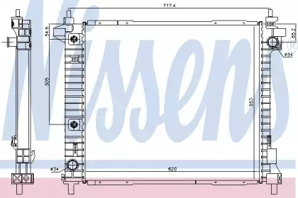 Теплообменник NISSENS 69093