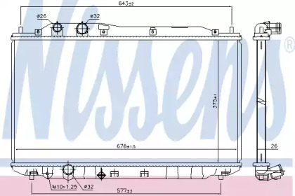 Теплообменник NISSENS 681402