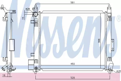 Теплообменник NISSENS 68810