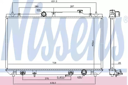 Теплообменник NISSENS 646925