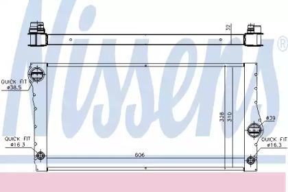 Теплообменник NISSENS 60828