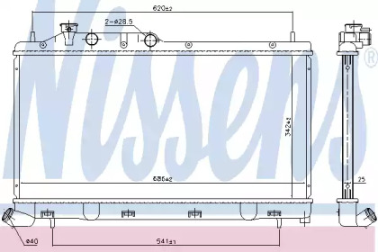 Теплообменник NISSENS 67737