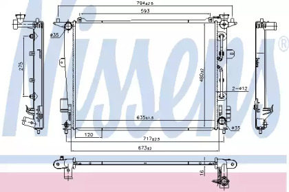 Теплообменник NISSENS 675045