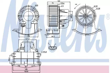 вентилятор NISSENS 87033