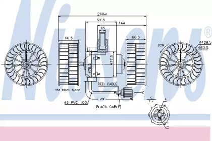 Вентилятор салона NISSENS 87037