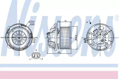 вентилятор NISSENS 87065