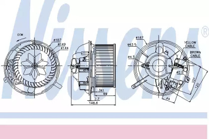 Вентилятор салона NISSENS 87072