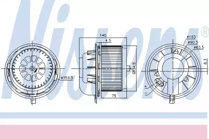 вентилятор NISSENS 87077