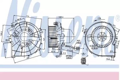 вентилятор NISSENS 87080