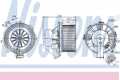 вентилятор NISSENS 87105