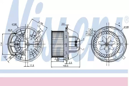 вентилятор NISSENS 87118