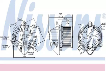 Вентилятор салона NISSENS 87130