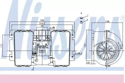 Вентилятор салона NISSENS 87146