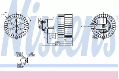 вентилятор NISSENS 87154