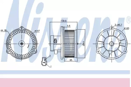 вентилятор NISSENS 87160