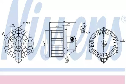 вентилятор NISSENS 87161