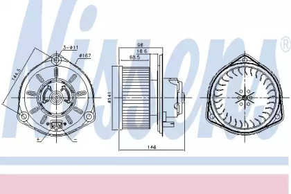 Вентилятор салона NISSENS 87168