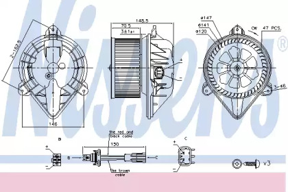 вентилятор NISSENS 87183