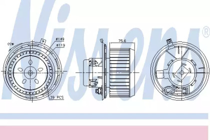 вентилятор NISSENS 87185