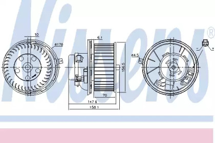 вентилятор NISSENS 87187