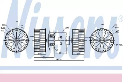 Вентилятор салона NISSENS 87191