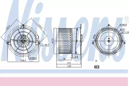 вентилятор NISSENS 87205