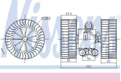 Вентилятор салона NISSENS 87212