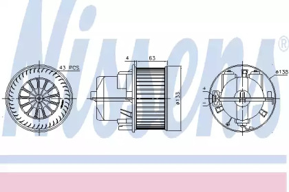 Вентилятор салона NISSENS 87223