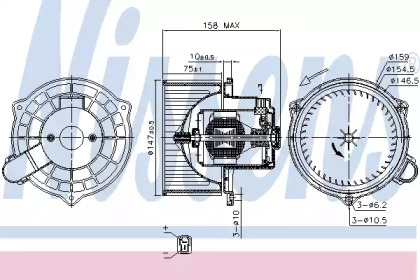 вентилятор NISSENS 87234