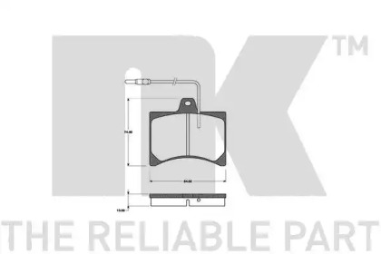 Комплект тормозных колодок NK 221910