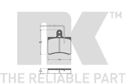 Комплект тормозных колодок NK 221929