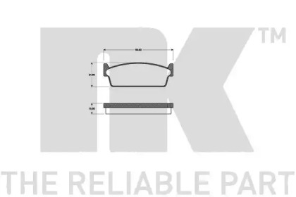 Комплект тормозных колодок NK 222233