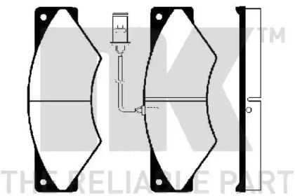 Комплект тормозных колодок NK 222347