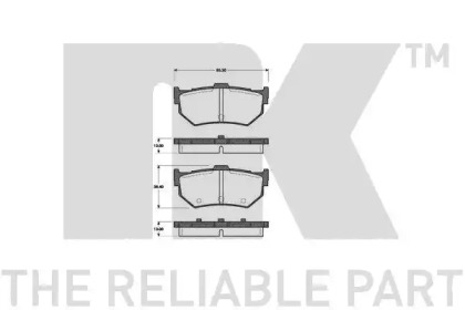 Комплект тормозных колодок NK 222611