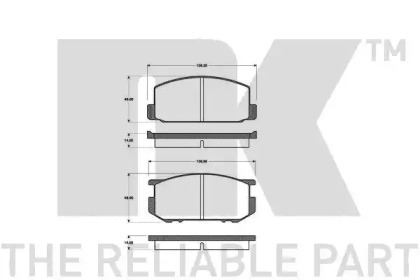 Комплект тормозных колодок NK 224506