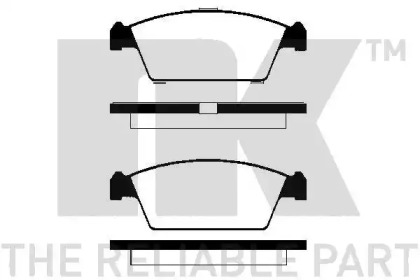 Комплект тормозных колодок NK 225001