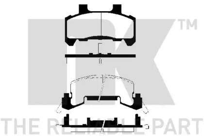 Комплект тормозных колодок NK 229206