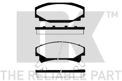 Комплект тормозных колодок NK 229208