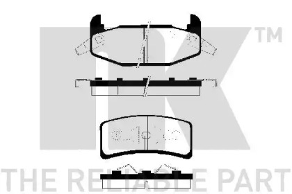 Комплект тормозных колодок NK 229212