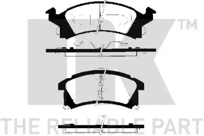 Комплект тормозных колодок NK 229215