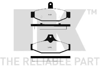 Комплект тормозных колодок NK 229217