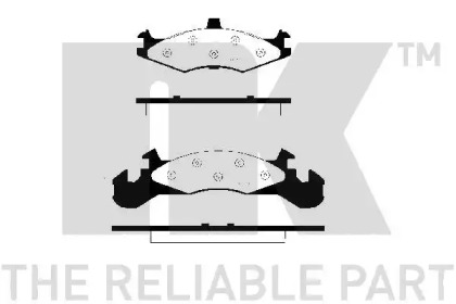 Комплект тормозных колодок NK 229304