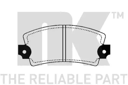 Комплект тормозных колодок, дисковый тормоз NK 229921