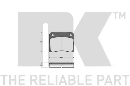 Комплект тормозных колодок NK 229929