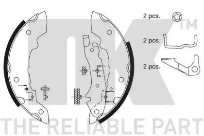 Комлект тормозных накладок NK 2799312